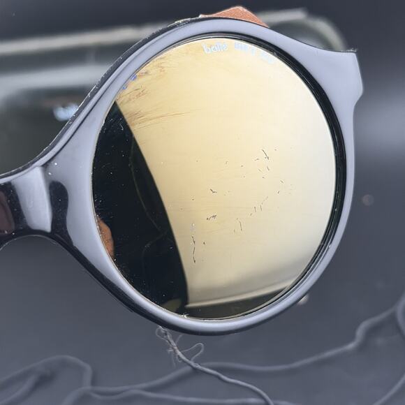 Retro 80s VTG Bolle Design FRC Round Glacier Sunglasses Nylon Frame / See Pic - Picture 5 of 12